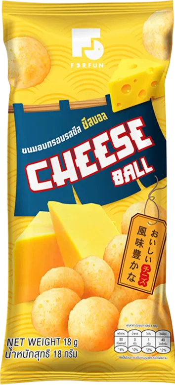 FORFUN PUFF BALL SNACKS — ชีส