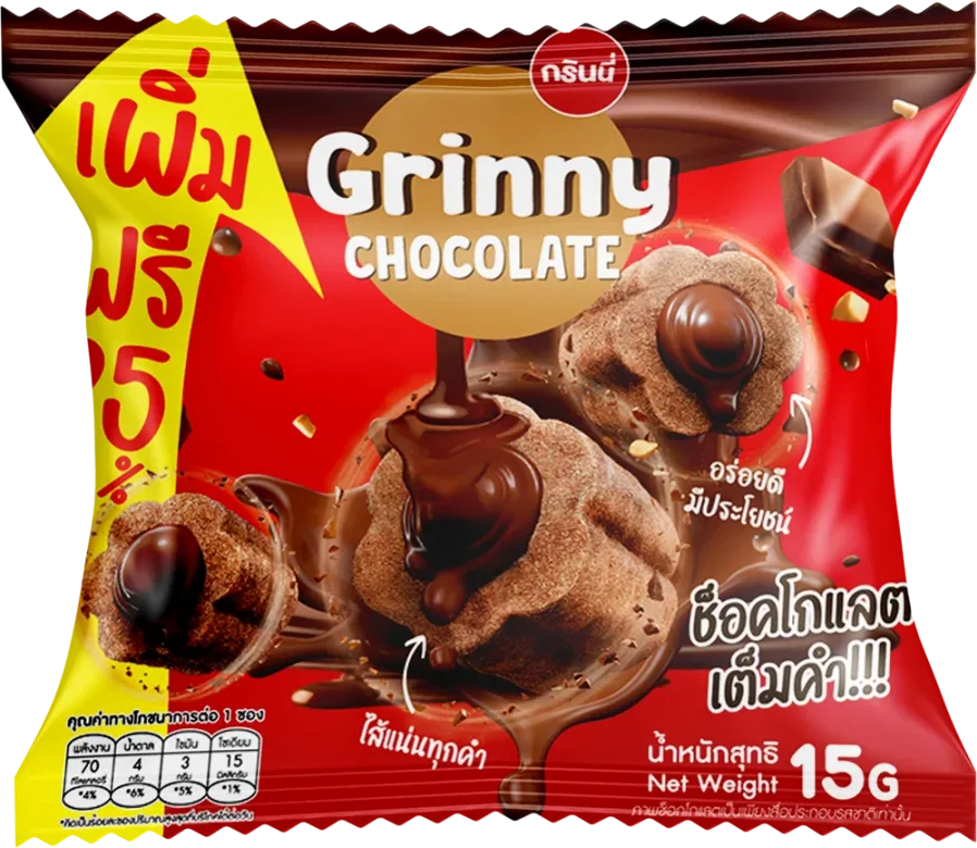 GRINNY CREAM FILLING FLOWERS — Chocolate