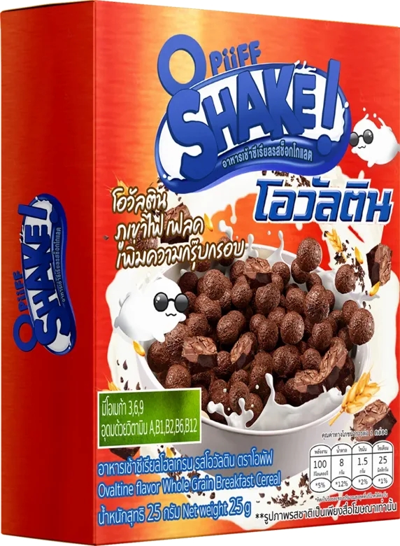 OPUFF CEREALS OVALTINE product packaging