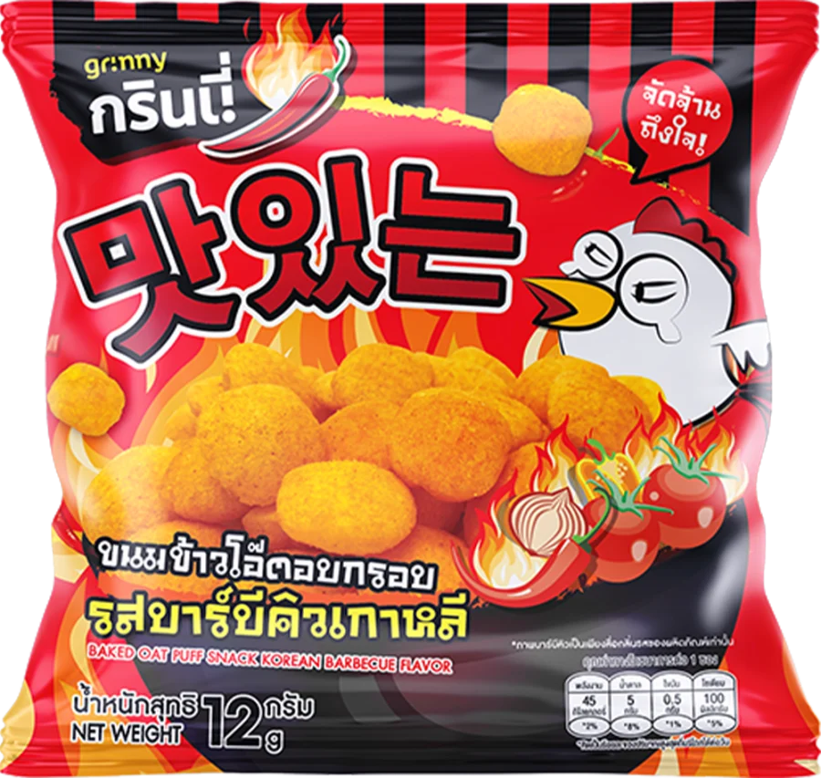 GRINNY BAKED OAT PUFF SNACKS