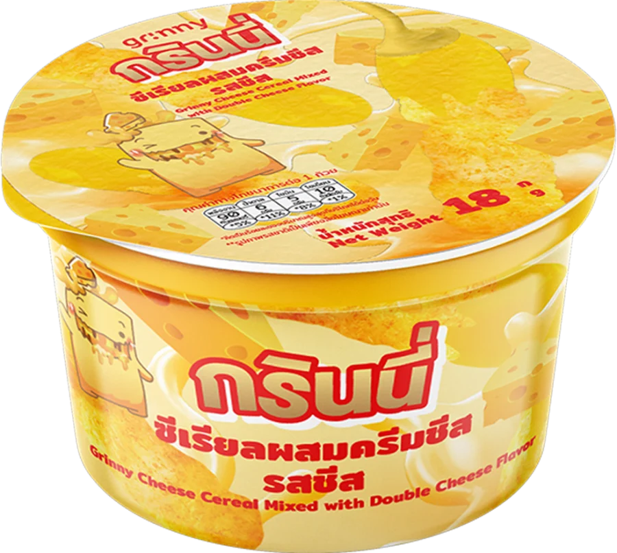 บรรจุภัณฑ์สินค้า GRINNY CEREAL MIXED CREAM