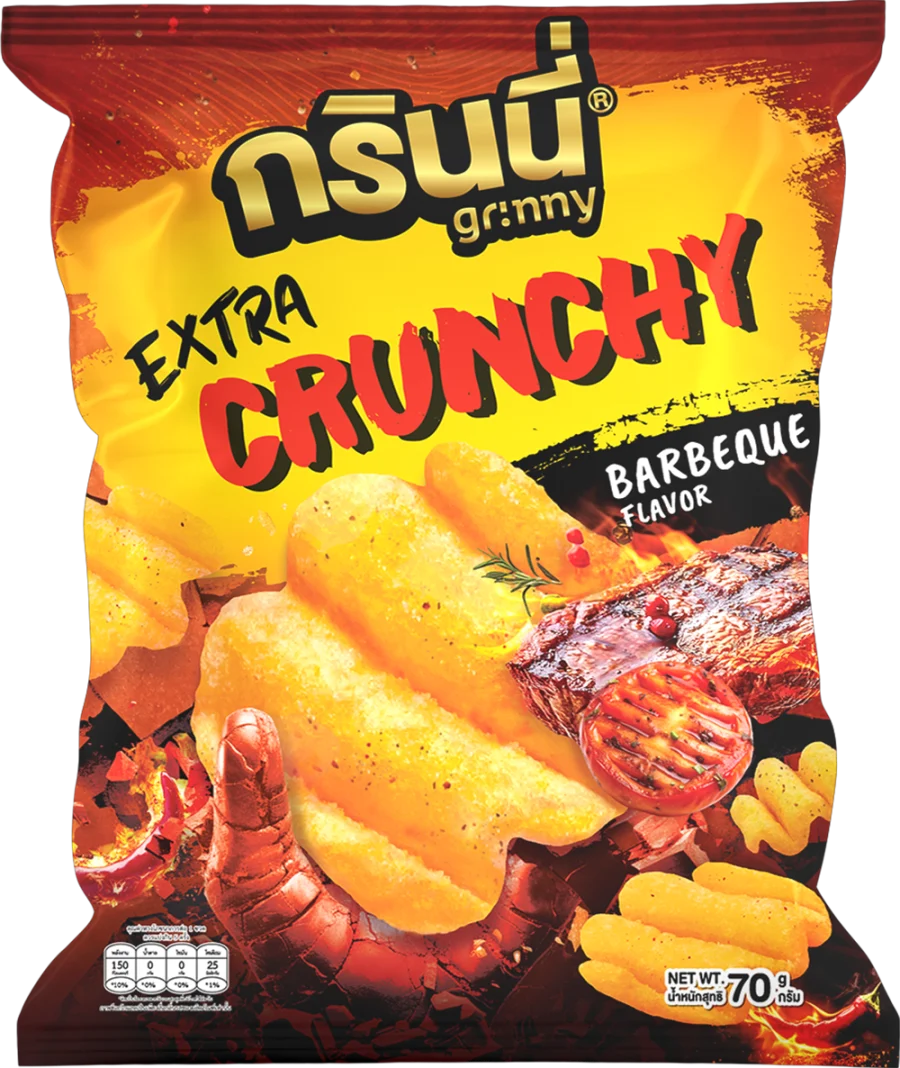 บรรจุภัณฑ์สินค้า GRINNY EXTRA CRUNCHY