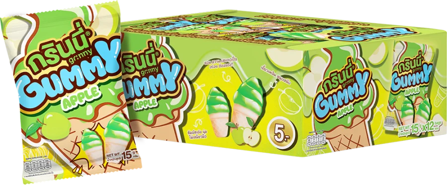 บรรจุภัณฑ์สินค้า GRINNY GUMMY ICE CREAM