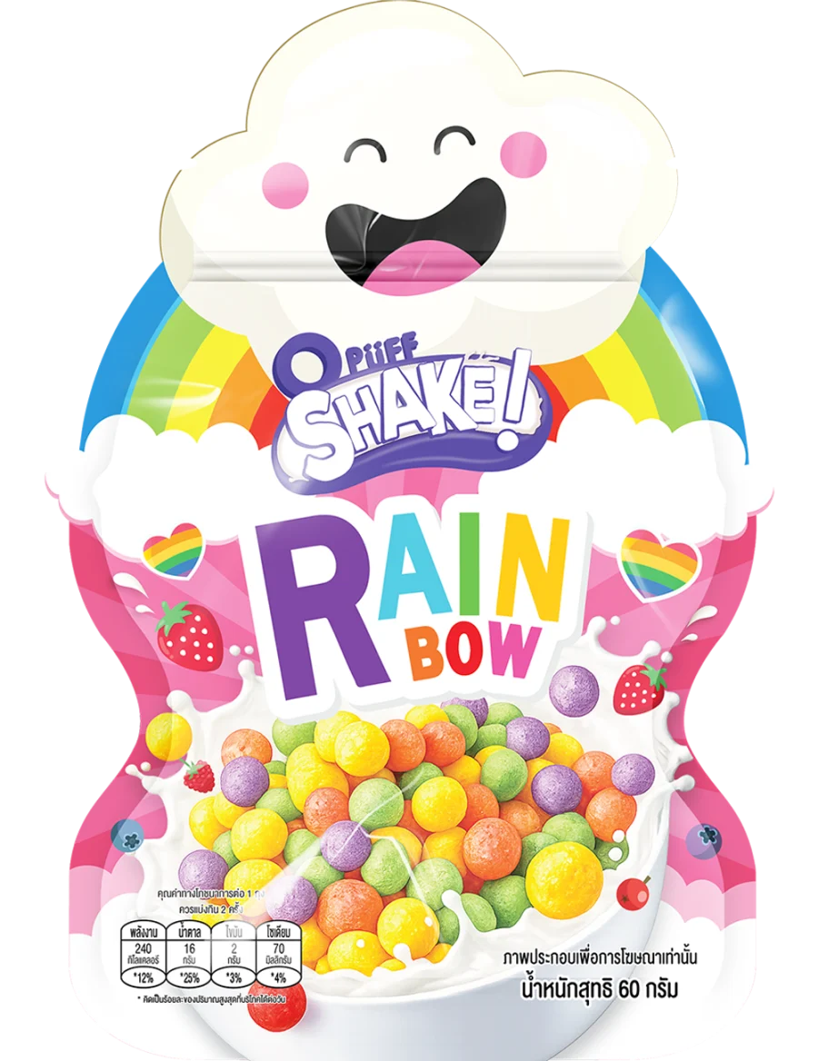 บรรจุภัณฑ์สินค้า OPUFF CEREAL RAINBOW